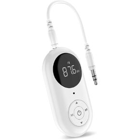 Airplane Bluetooth 5.3 Transmitter for All Headphones - Bluetooth Adapter for TV - Dual Connection- aptX Low Latency - Flying Travel,Long Flight Essentials - Wireless Audio Aux for MP3,Gym,Game,PC