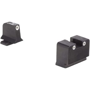Trijicon SG201-C-600907 Bright & Tough Night Sight Suppressor Set, Sig Sauer Models Calibrated, 9mm & .357 Sig, White Front/Rear with Green Lamps