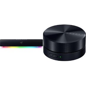 Razer Leviathan V2 X PC Soundbar - Compact Chroma RGB Design, Bluetooth 5.0 & Wireless Control Pod: Advanced Audio Control for Nommo V2 & Leviathan V2 Speakers