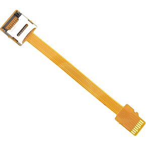 The Lord of the Tools TF Memory Card Micro SD Extension Cable Compatible with Micro TF Card Smartphones PDA MP3/MP4 Player GPS Flat FPC Extender Cable 9.4cm