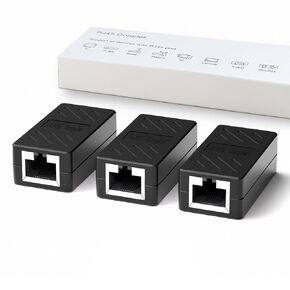 2 Port Gigabit Ethernet Splitter, 2 Devices Simultaneously Networking, 1 in-2 Out RJ45 Splitter for Cat5/Cat5e, Cat6, Cat7, Cat8 Cable (Gray)