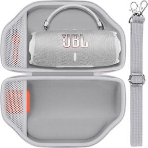 Hard Portable Case Compatible with JBL Charge 6/Charge 5 Portable Waterproof Bluetooth Speaker(Blue Case)