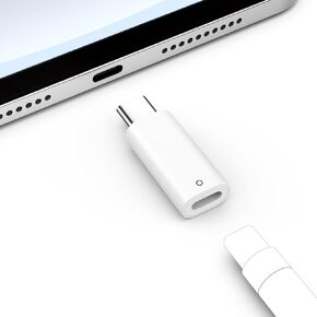 Moko USB C إلى محول شحن القلم الرصاص متوافق مع جيل Apple Pencil الأول ، محول Apple Pencil لجيل iPad 10 ، USB-C إلى Apple Pencil Adapter للشحن ، الاقتران Bluetooth