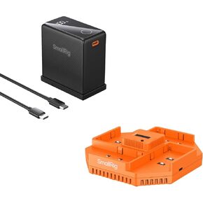 SMALLRIG USB-C NP-F970 Battery and 4-Channel NP-F970 100W Fast Charger