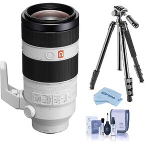 Sony FE 100-400mm f/4.5-5.6 GM OSS Lens for Sony E, Bundle with Vanguard Alta Pro 264AT Tripod and TBH-100 Head, Cleaning Kit, Cleaning Cloth