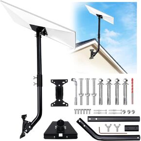 Starlink Gen 3 Mount, Adjustable Starlink Mounting Kit, Starlink Wall Mount Compatible with V3 Starlink Standard Dish, Starlink Roof Mount, Starlink Pole Mount