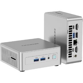GEEKOM AE7 Mini PC AMD Ryzen 9 7940HS Mini Computers (up to 5.2GHz) 32GB DDR5 5600Mhz RAM 1TB M.2 2280 NVMe Gen4*4 SSD Mini Desktop Computer Windows 11 Pro AMD Radeon 780M/8K/WiFi6E/BT5.2/USB4.0