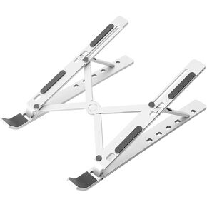 Portable Laptop Stand, Adjustable Laptop Stand for Desk, Aluminum Alloy,Steel, Ultra-Thin,Ventilated Cooling Notebook Mount, Computer Stand for 10-15.6" Laptops, ABS+Silicone,for MacBook