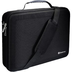 Smatree Hard Laptop Briefcase for 16inch Macbook Pro M4 2024/M3/M2 2023 A2141, 15.3inch MacBook Air 2024 M3/2023 M2, for 15.6 inch Samsung Galaxy Book4/HP Envy X360 15 Shoulder Bag, 11inch iPad Pro M4