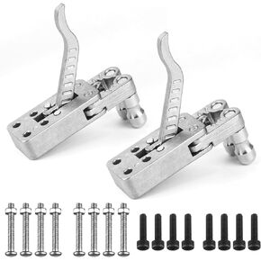 2 PCS Slingshot Release Device Stainless Steel Release Device DIY Slingshot Accessory Catapult Trigger Shooting Fish Dart Fish Wheel Accessories Silver
