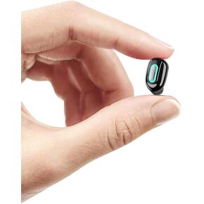 Bluetooth Earbud, Mini Single Ear Wireless Earphone 9 Hours Playtime Hands-Free Invisible in-Ear Headphone Cell Phone Earpiece with Mic for iPhone Android Black
