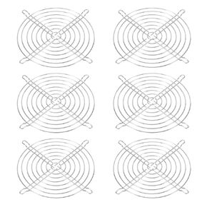 PATIKIL 145mm Fan Finger Grill, 6 Pack Metal Grill Protector Guard Fan Protective Cover for 17251mm Exhaust Fans Equipment Computer DIY