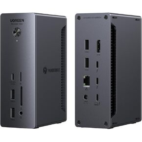 UGREEN Thunderbolt 4 Dock Revodok Max 213 13-in-1 40Gbps Docking Station with Dual 4K@60Hz Single 8K Display, 90W Charging for Laptop, 2.5GbE, SD/TF 4.0 for MacBook Surface Pro and More