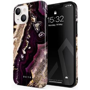 BURGA Phone Case for iPhone 16 - Cute, Trendy, Aesthetic, Pattern Phone Cover, Hard Shell Protection - fits Apple iPhone 16 Case for Women and Men, Polka Dots