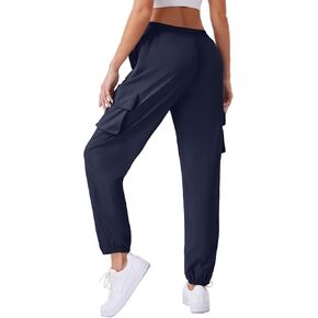 Womens Cargo Pants Lightweight Quick Dry Waterproof Hiking Pants Summer Casual Joggers with 4 Pockets