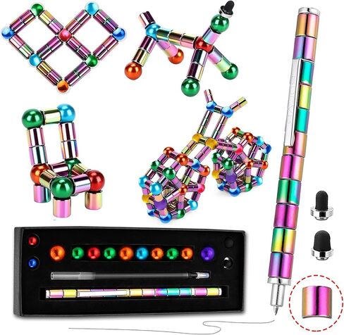 Fidget Pen，Magnetic Pen，Decompression Magnetic Toy Pen, Teen Girl Gifts, Gifts for Teenage Boys，Novelty Toy Gift for Kids or Friends (Green, Big) in Saudi Arabia