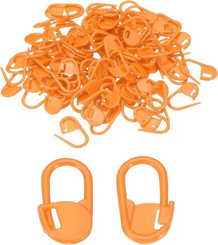 PATIKIL Crochet Stitch Markers, 100 Pack Plastic Knitting Markers Locking Stitch Marker for Sewing Crocheting DIY Craft, Black in Saudi Arabia