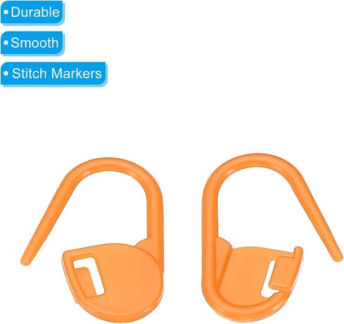 PATIKIL Crochet Stitch Markers, 100 Pack Plastic Knitting Markers Locking Stitch Marker for Sewing Crocheting DIY Craft, Black in Saudi Arabia