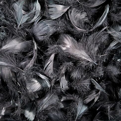 400 Pieces Champagne Feathers, Small Natural Craft Feathers Bulk Assorted Color 5-8cm Goose Feathers for Gift Filling, Cat Toy Making, Wedding Party Clothing Decorations, Home DIY Crafts Supplies in Saudi Arabia
