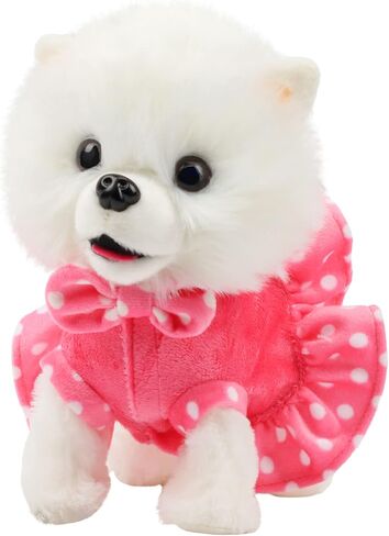 Hopearl Walking Cat Interactive Electronic Pet Singing Kitty Toy Remote Control Leash Animated Musical Kitten Miaow Wagging Tail Touch Recognition Gifts for Toddlers Birthday, Rainbow, 10.5'' in Kuwait