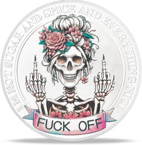 Cartoon Yellow Duck Middle Finger Coin | Bold Statement Medallion with Playful and Unique Design | Ideal for Display or Novelty Gifts | Comes with Protective Capsule in Kuwait