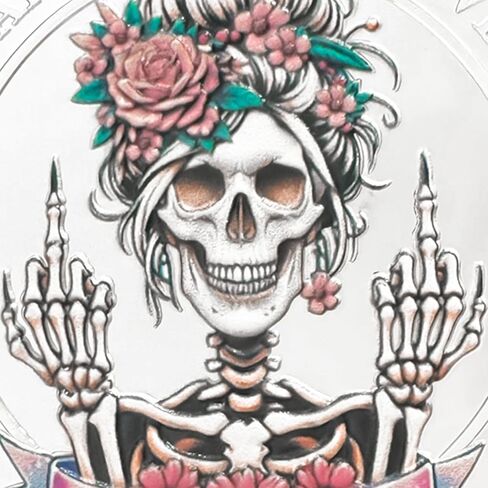 Cartoon Yellow Duck Middle Finger Coin | Bold Statement Medallion with Playful and Unique Design | Ideal for Display or Novelty Gifts | Comes with Protective Capsule in Kuwait