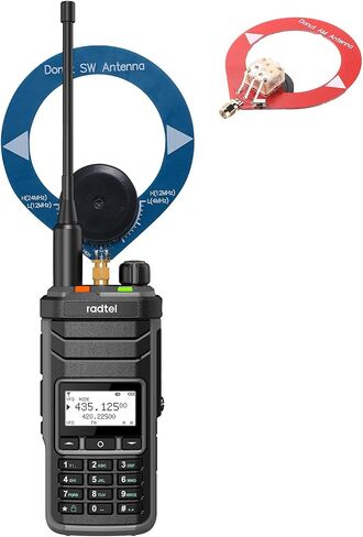 Radtel RT-860 Multi Band Ham Radio HF UHF VHF Dual Band with AM USB LSB CW CB LW MW SW SSB Reception, 1024 Channels, 2000mAh Battery, Type-C Charging (with SW/MW Antennas) in Saudi Arabia