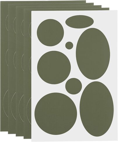PATIKIL 5 Pack Repair Patch Kits, Fabric Self-Adhesive Patches for Down Jacket Hat Repairs Green in Saudi Arabia