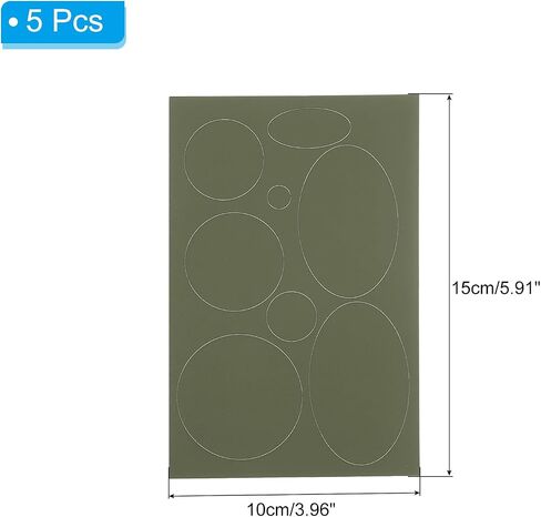 PATIKIL 5 Pack Repair Patch Kits, Fabric Self-Adhesive Patches for Down Jacket Hat Repairs Green in Saudi Arabia