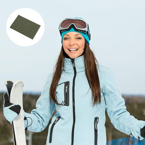 PATIKIL 5 Pack Repair Patch Kits, Fabric Self-Adhesive Patches for Down Jacket Hat Repairs Green in Saudi Arabia