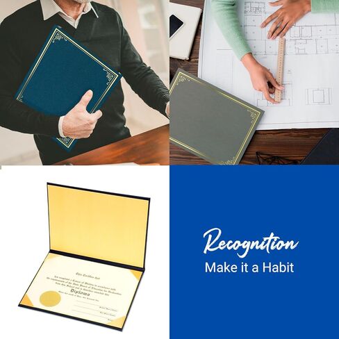 جغرافية شهادات خمر 8.5 "× 11" ، دبلوم خالي من الأشجار ، وأغلفة الشهادات ، مجلد جائزة الوثيقة ، حامل شهادة مع رقائق ذهبية ، أسود ، حزمة 5 in Kuwait