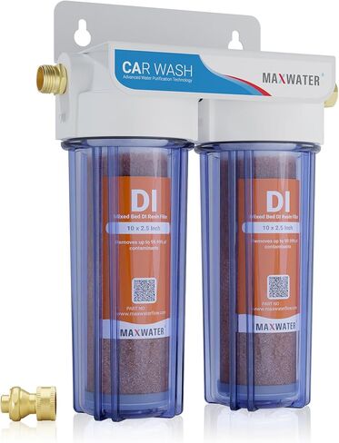 Max Water 5 lbs (3.15 Liter) Mixed Bed Virgin Grade Ion Exchange Deionization DI Resin Filter Cartridge Refill -Compatible with Water Filtration Systems for Window/Car Wash and Aquarium RODI Systems in Saudi Arabia