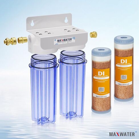 Max Water 5 lbs (3.15 Liter) Mixed Bed Virgin Grade Ion Exchange Deionization DI Resin Filter Cartridge Refill -Compatible with Water Filtration Systems for Window/Car Wash and Aquarium RODI Systems in Saudi Arabia