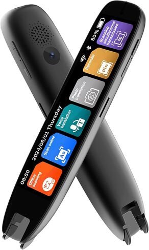 Translation Pen, 3.71" Scan Translation Pen with 142 Language Scanning Reading Pen, Offline Translation, Voice Translation, Portable Translation Device for Learners, Globetrotter in Saudi Arabia