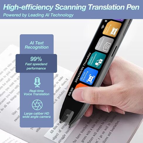 Translation Pen, 3.71" Scan Translation Pen with 142 Language Scanning Reading Pen, Offline Translation, Voice Translation, Portable Translation Device for Learners, Globetrotter in Saudi Arabia