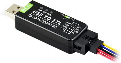 كابل تسلسلي لتحويل USB إلى TTL رقاقة FT232RNL، مع رأس 4pin منفصل + موصل SH1.0 3PIN لتصحيح أخطاء المنفذ التسلسلي Raspberry Pi 5 متوافق مع Linux Android WinCE Win7/8/8.1/10/11 in Saudi Arabia