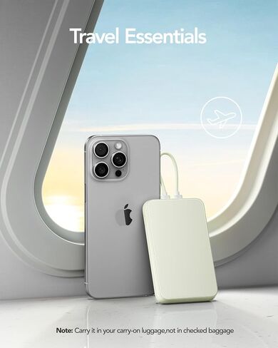 Charmast 10000mah شاحن محمول سلكي ، 20W شحن سريع شحن Slim Bank مع كابل قابل للإزالة لـ iPhone & Android ، حزمة بطارية خالية من اليدين مع شاشة رقمية للسفر القصيرة (بدون إلحل) in Saudi Arabia