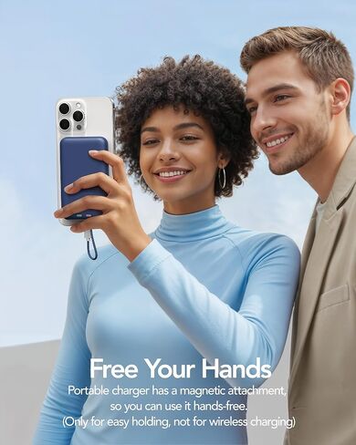 Charmast 10000mAh Wired Portable Charger, 20W Fast Charging Slim Power Bank with Removable Cable for iPhone & Android, Hand-Free Battery Pack with Digital Display for Short Travel (No-Wireless) in Kuwait