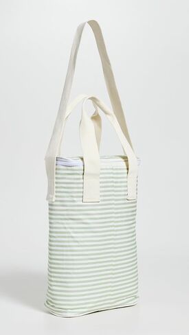 SunnyLife Women's Light Cooler Drinks Bag, Sage Stripe, One size in Saudi Arabia