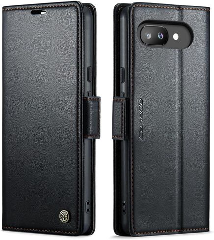 Wallet Case for Google Pixel 9a, PU Leather Magnetic Flip Case with RFID Blocking Card Holder Kickstand for Women Men, Shockproof Durable Protective Phone Cover for Pixel 9a (Blue) in Kuwait