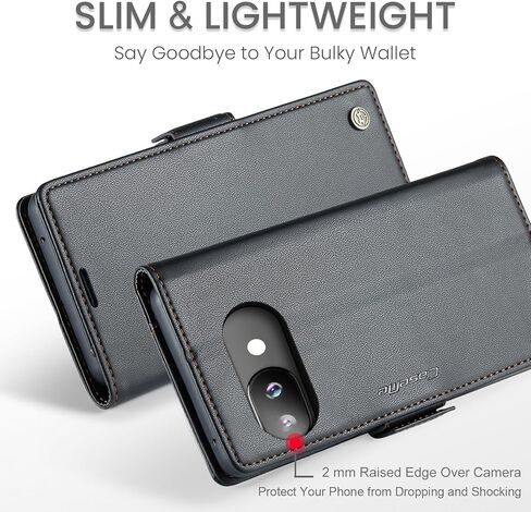 Wallet Case for Google Pixel 9a, PU Leather Magnetic Flip Case with RFID Blocking Card Holder Kickstand for Women Men, Shockproof Durable Protective Phone Cover for Pixel 9a (Blue) in Kuwait