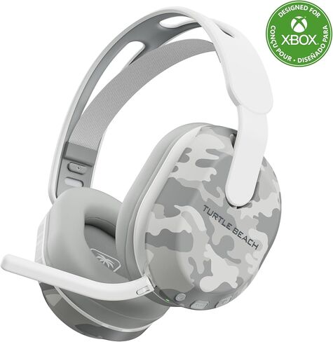 Turtle Beach Stealth 500 Wireless Gaming Headset Licensed for Xbox Series X|S, Compatible with Xbox One, Bluetooth, PC, Mobile, 40 Hr Battery, Memory Foam Cushions, Flip-to-Mute Mic – Arctic Camo in Saudi Arabia