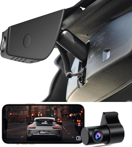 4K Dash Cam fit for Ford F150 2018-2024 F250/F350 Super Duty 2020-2024 XLT Lariat King Ranch Tremor Raptor Limited Platinum(Model A), OEM Look, WiFi&APP, G-Sensor, Loop Recording, 128GB Card in Saudi Arabia