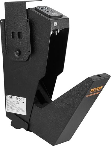 بندقية مثبتة في Vevor آمنة للمسدسات والبنادق البيومترية آمنة مع ثلاث طرق وصول سريعة من بصمات الأصابع وكلمات المرور والمفاتيح ، مسدس آمن للمسدس واحد للمنزل ، السرير ، منضدة ، الجدار in Kuwait