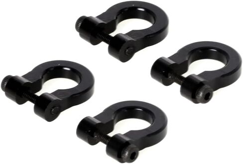 LCX 1/10th RC Crawler Car 4PCS Aluminum Bumper Tow Shackle Set for TRX4 TRX6 SCX10 II SCX10 III SCX10 PRO Gen7 Gen8 Gen9, Upgrades Parts Accessories (Red - CNC) in Saudi Arabia