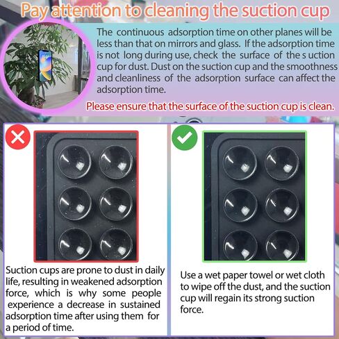 Silicone Suction Cup Phone Case Mount, Hands-Free Strong Grip Holder for Selfies and Videos, Silicon Adhesive Phone Stand Sticky with Higher Suction Power for Cell Phone Black in Kuwait
