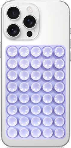 Silicone Suction Cup Phone Case Mount, Hands-Free Strong Grip Holder for Selfies and Videos, Silicon Adhesive Phone Stand Sticky with Higher Suction Power for Cell Phone Black in Kuwait