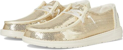 Hey Dude Womens Wendy Disco Sequin Blush 6 Medium in Saudi Arabia