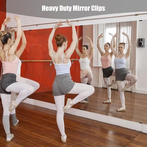 10 Pack Wall Mounted Mirror Clips Stainless Steel U Brackets with Screws Mirror Hanging Kit Heavy Duty Picture Hooks Tile Hanger for Large Mirrors, Picture Frame Ceramic Wall Display in Saudi Arabia