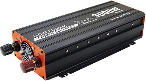 محول عاكس الطاقة 3000 واط ، CAR/TRACK/RV 12V DC إلى 110 فولت AC ، مع عرض LED ، 3AC منافذ ، منفذ USB in Kuwait